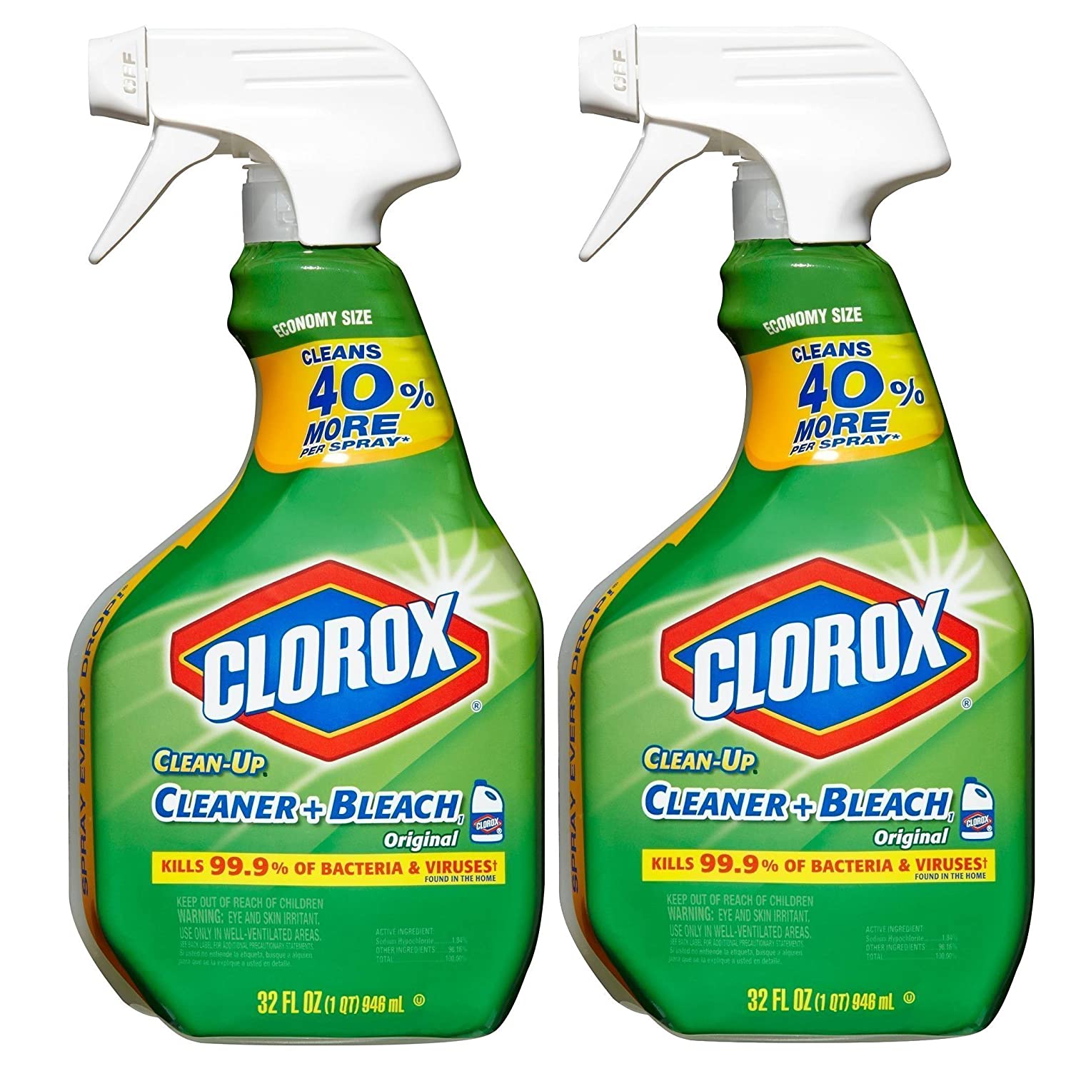 Clean-Up All Purpose Cleaner with Bleach; Spray Bottle; Fresh
