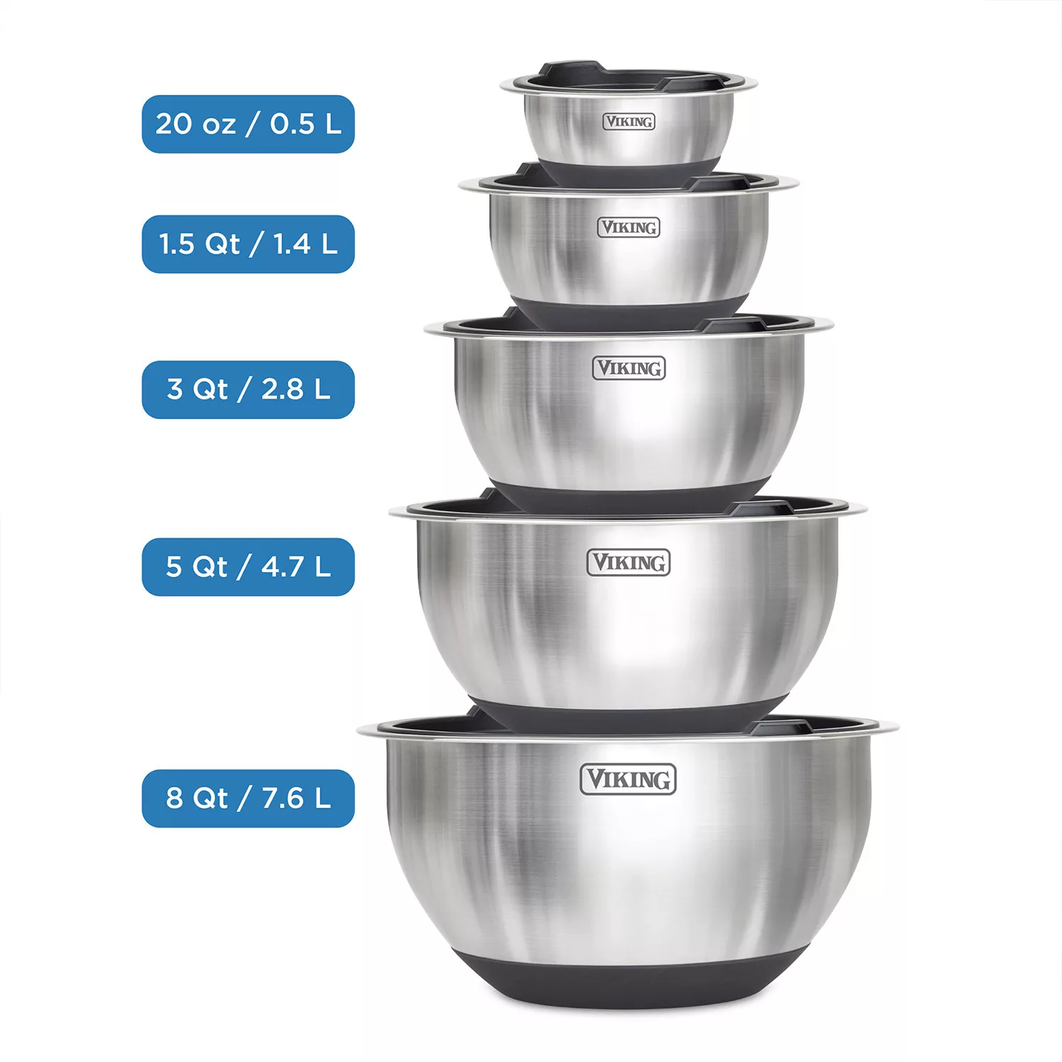 Viking 10-Piece Stainless Steel Mixing - Suprema