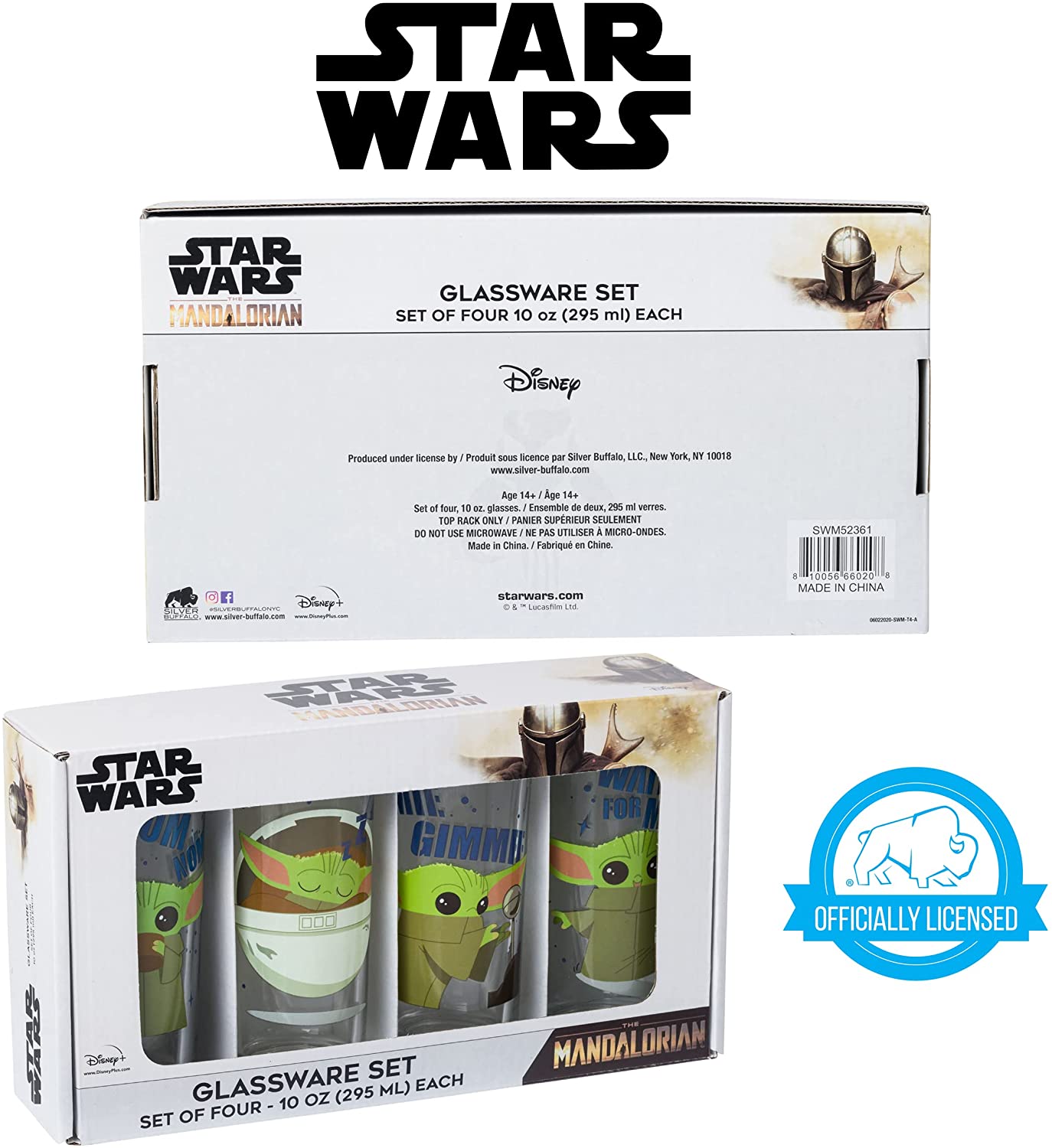 Star Wars The Mandalorian Grogu Mug and Figural Stirrer Set